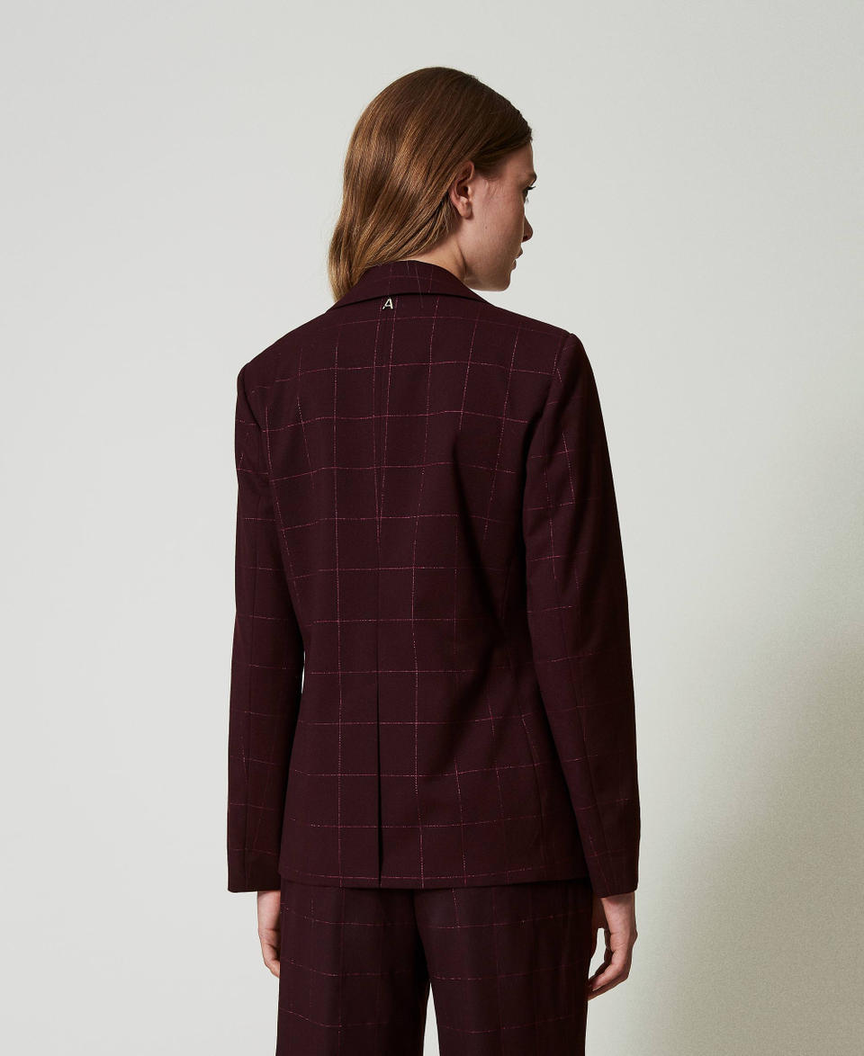 Twin Set Giacca blazer check con lurex Affare Del Giorno