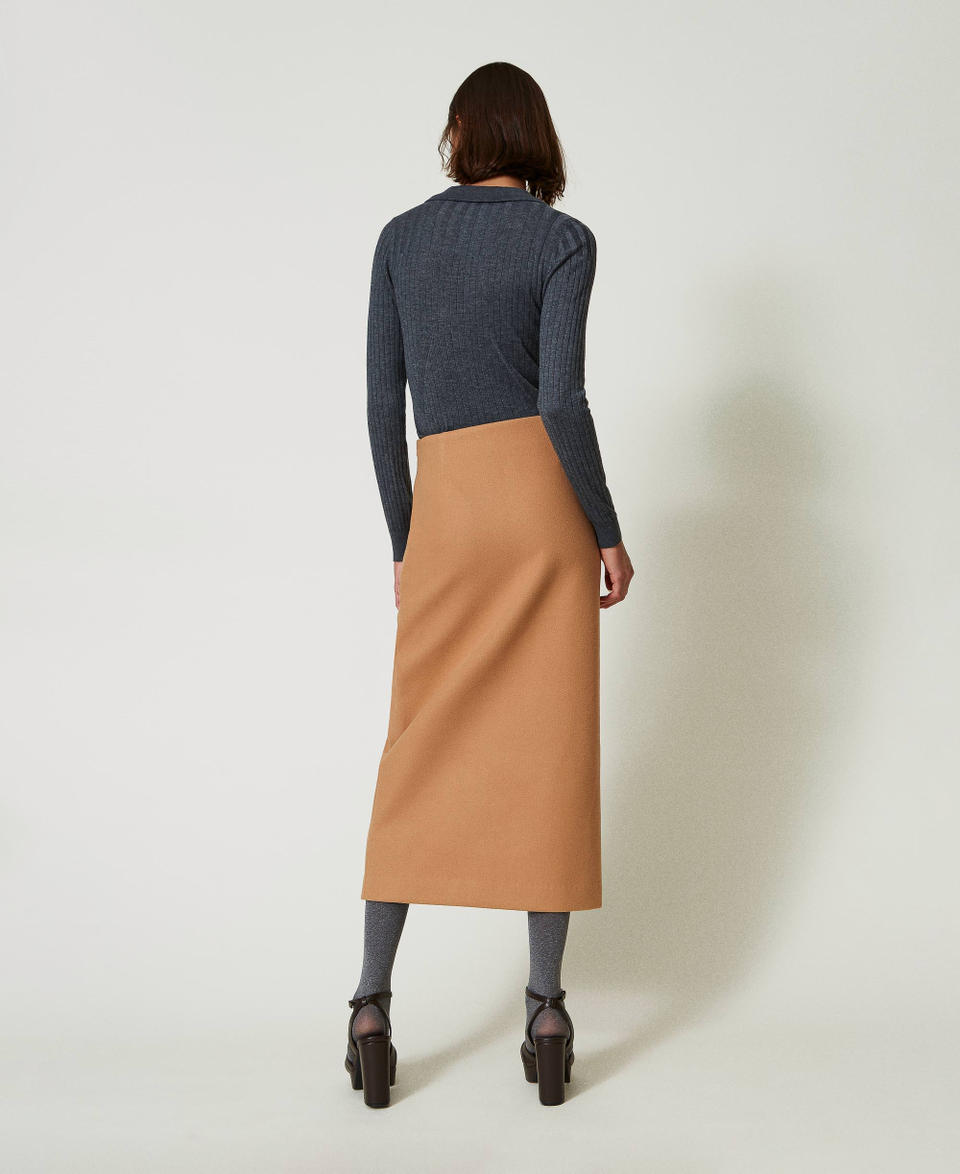 Twin Set Gonna longuette in panno Offerta