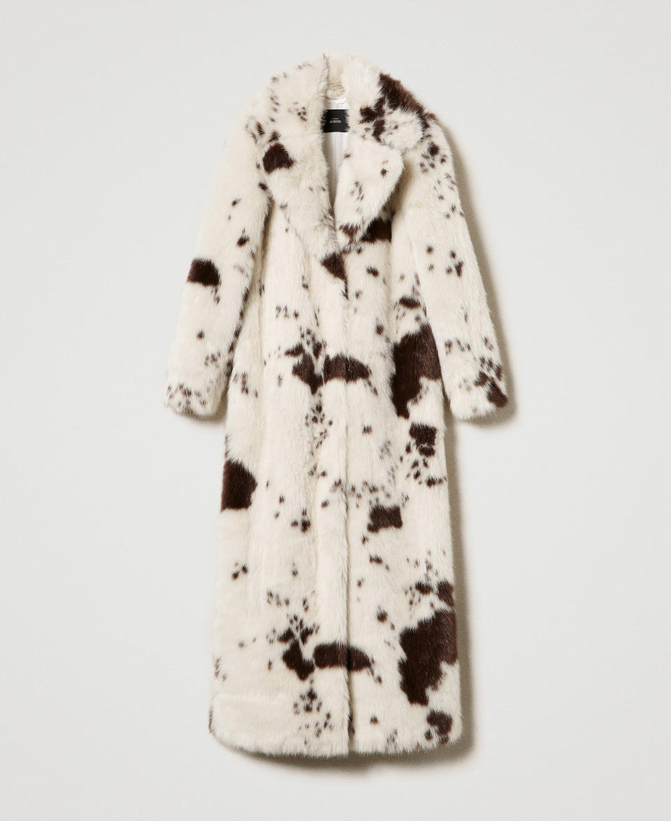 Twin Set Cappotto lungo in faux fur Hotsell