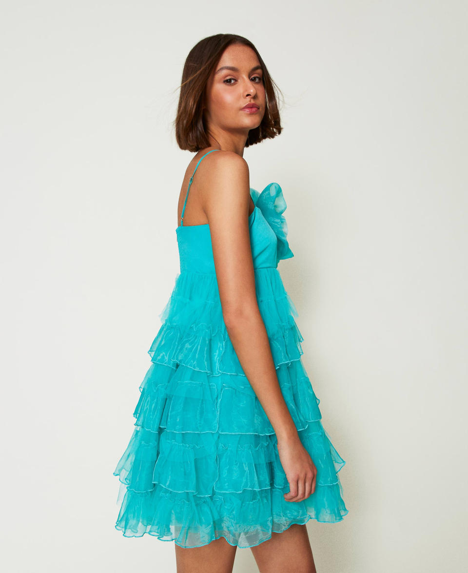 Twin Set Abito corto in tulle e organza Nuova