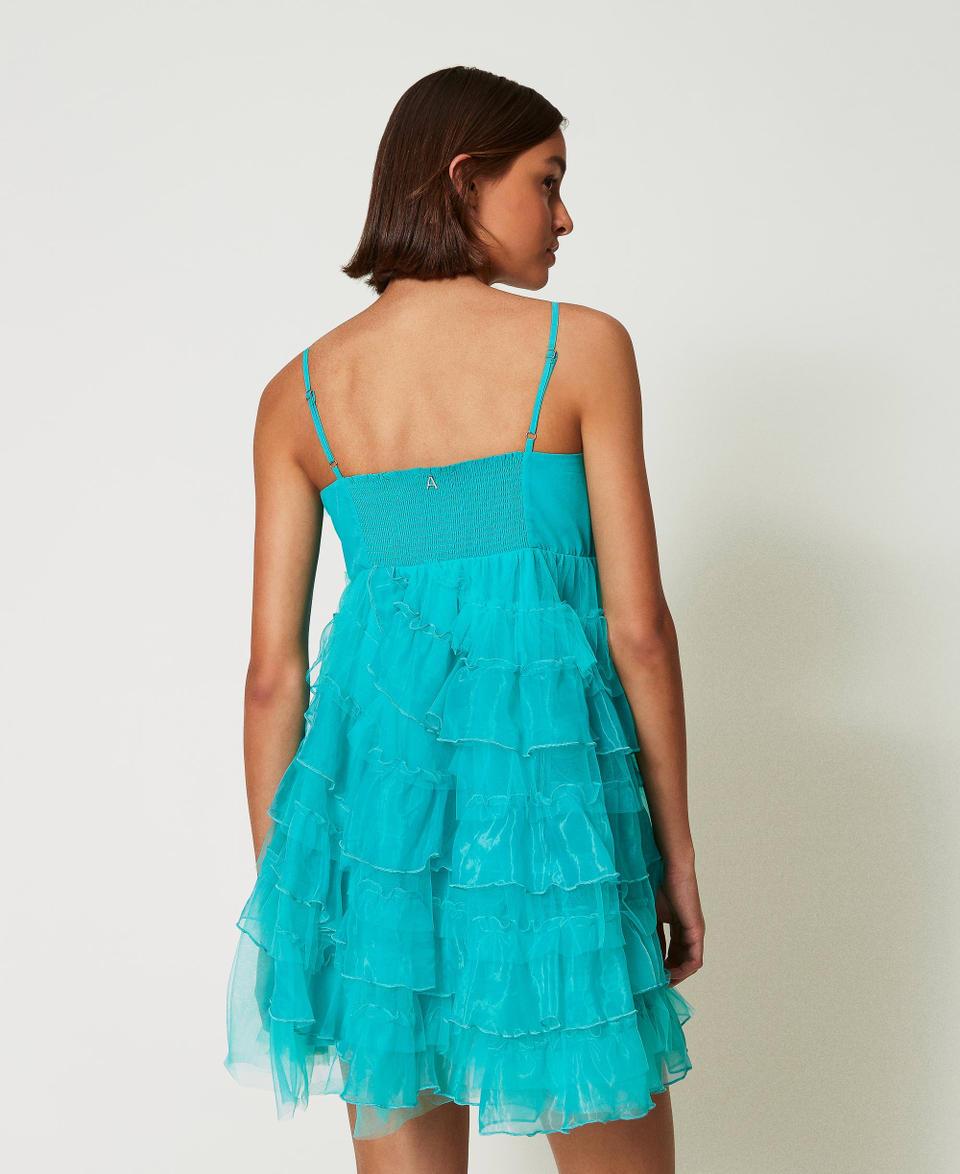 Twin Set Abito corto in tulle e organza Nuova