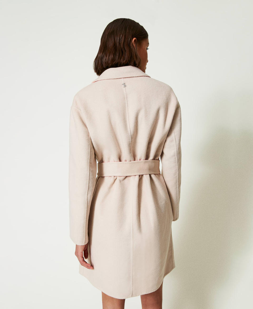 Twin Set Cappotto reversibile MYFO in panno misto lana Offerta San Valentino