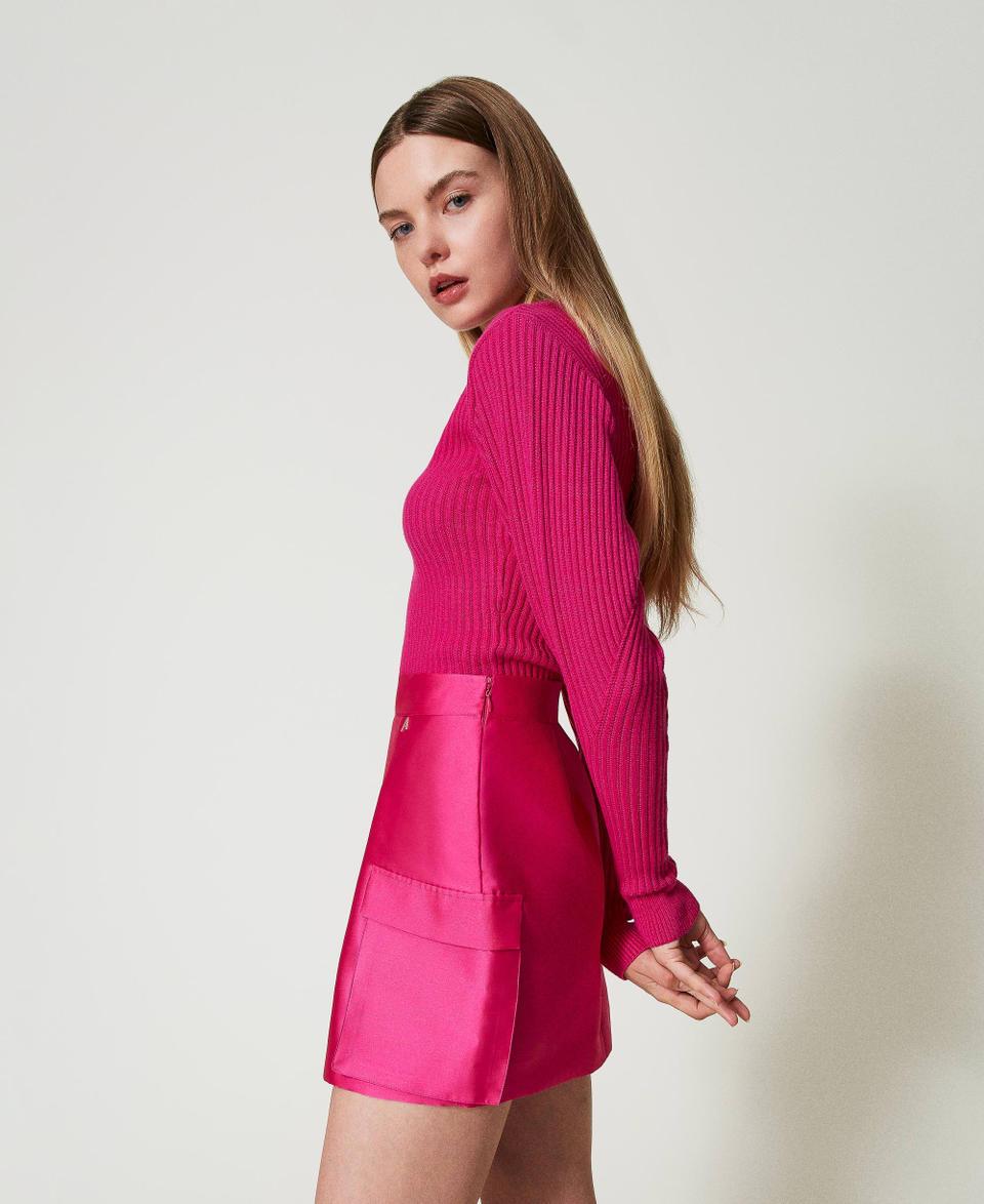 Twin Set Minigonna in twill mikado Online Outlet
