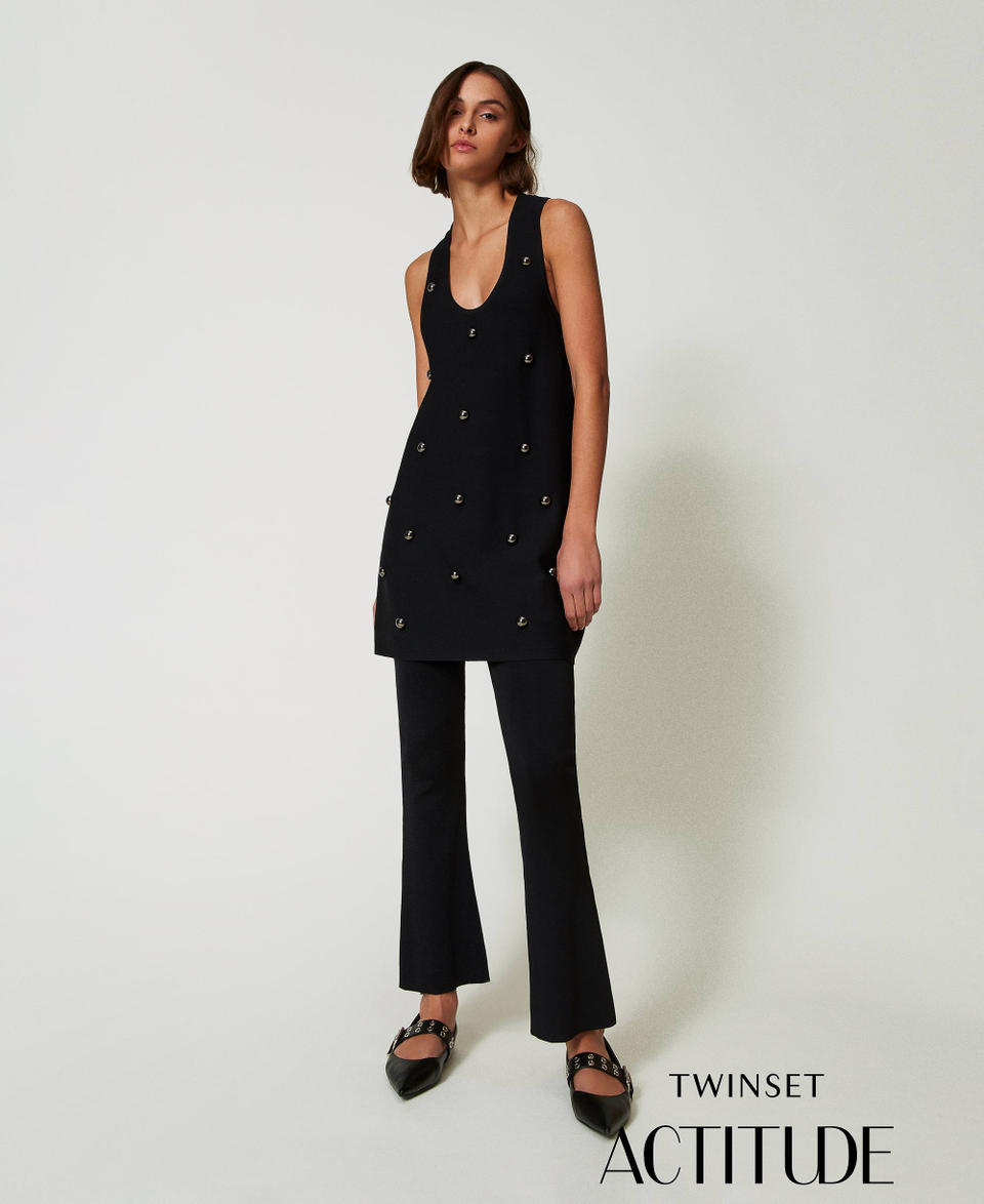 Twin Set Pantaloni flare in maglia Enormi risparmi