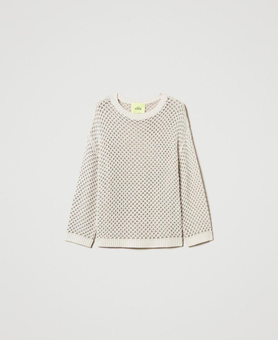 Twin Set Maglia over MYFO a rete con lurex Rilascio limitato