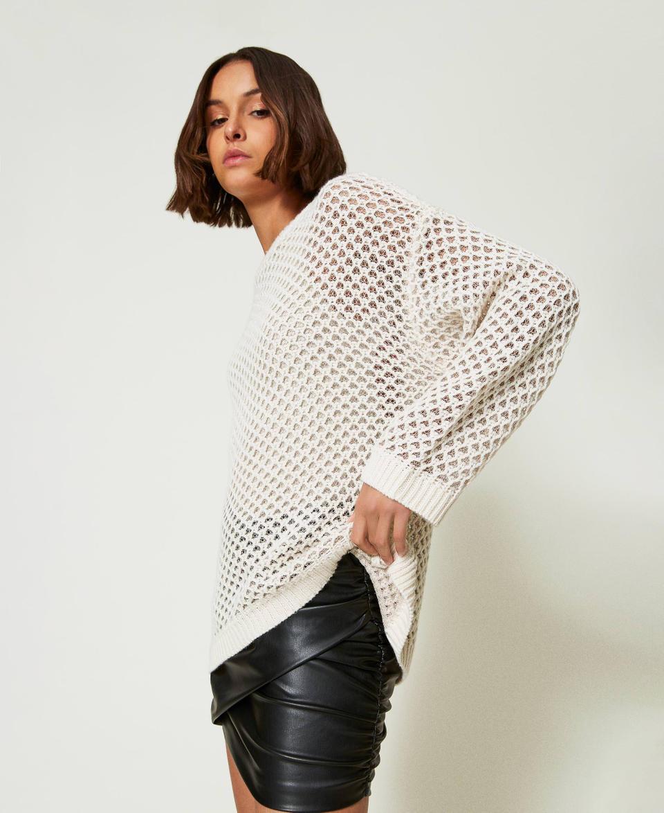 Twin Set Maglia over MYFO a rete con lurex Rilascio limitato