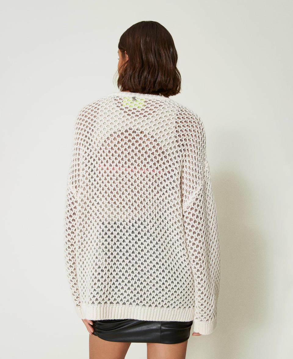 Twin Set Maglia over MYFO a rete con lurex Rilascio limitato
