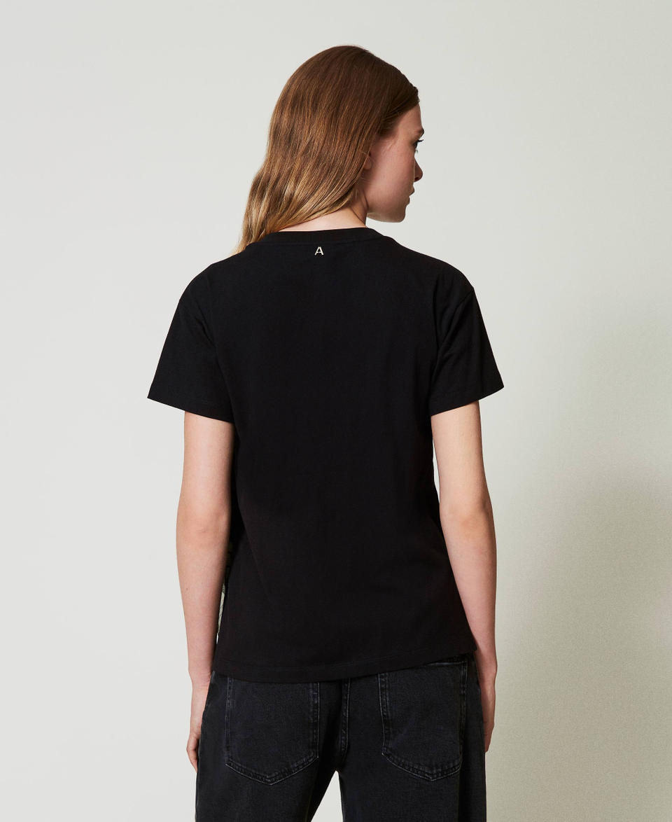 Twin Set T-shirt con volant in creponne Discount Store per i nuovi prodotti