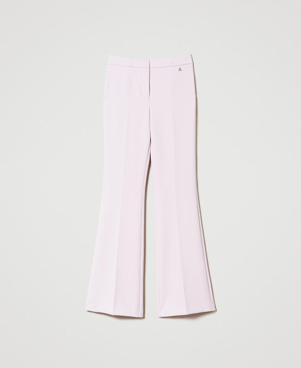 Twin Set Pantaloni flare in crêpe cady 2025