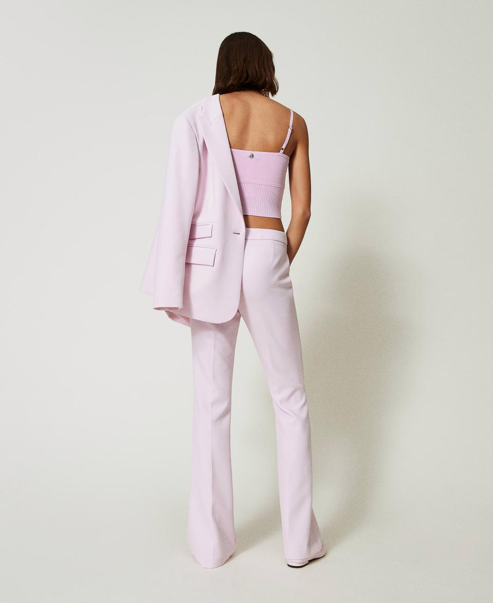 Twin Set Pantaloni flare in crêpe cady 2025
