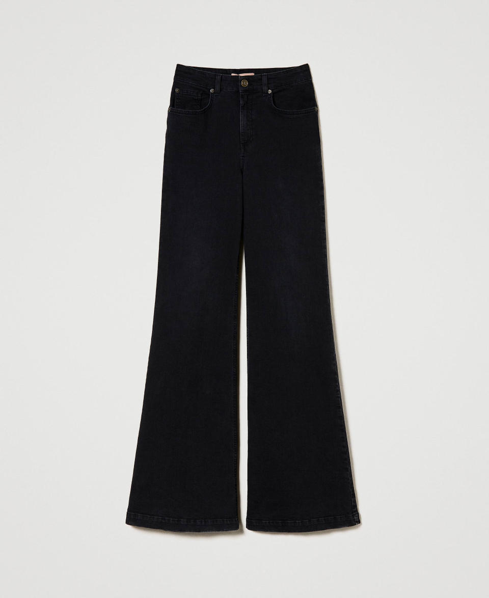 Twin Set Jeans flare a vita alta Qualità