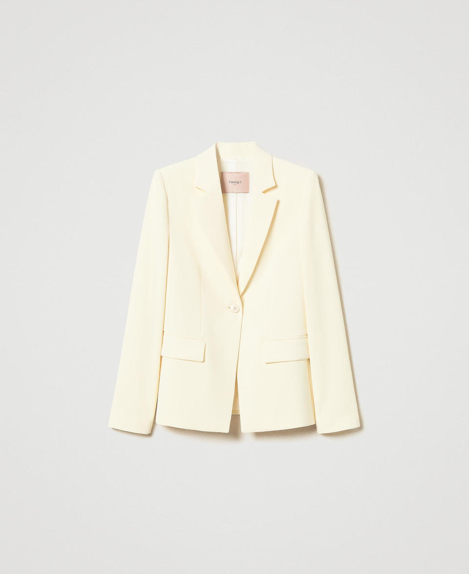 Twin Set Giacca blazer in crêpe fluido In Saldo