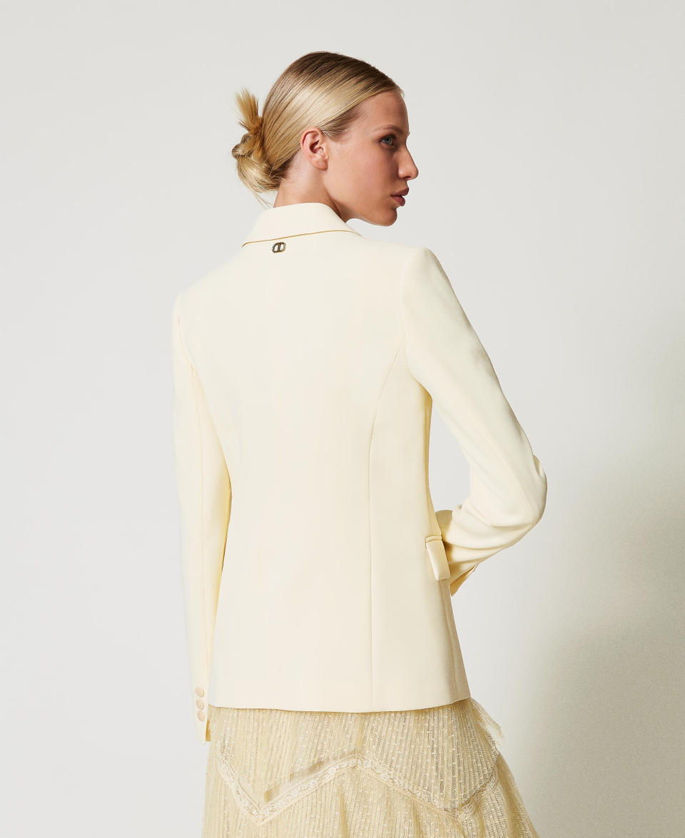 Twin Set Giacca blazer in crêpe fluido In Saldo