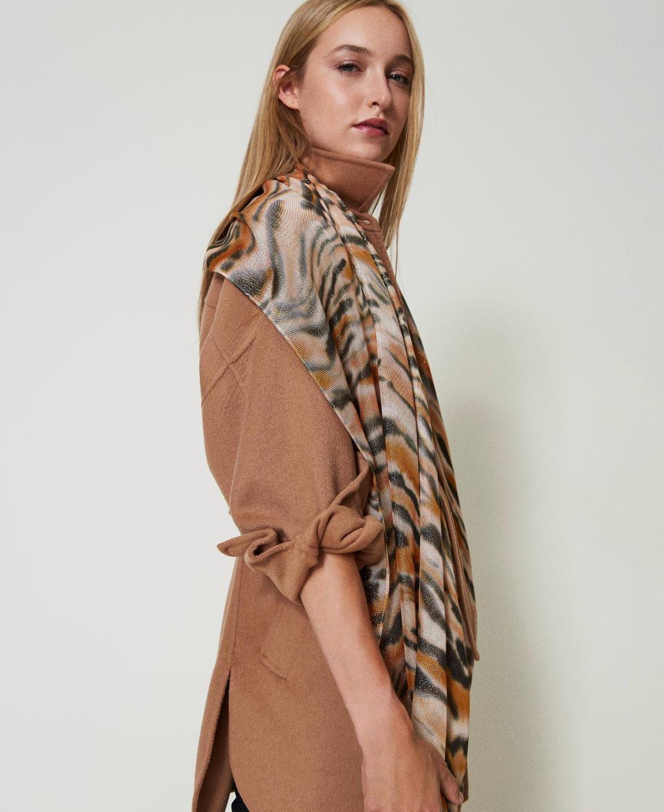 Twin Set Stola con stampa animalier Negozio online di fabbrica
