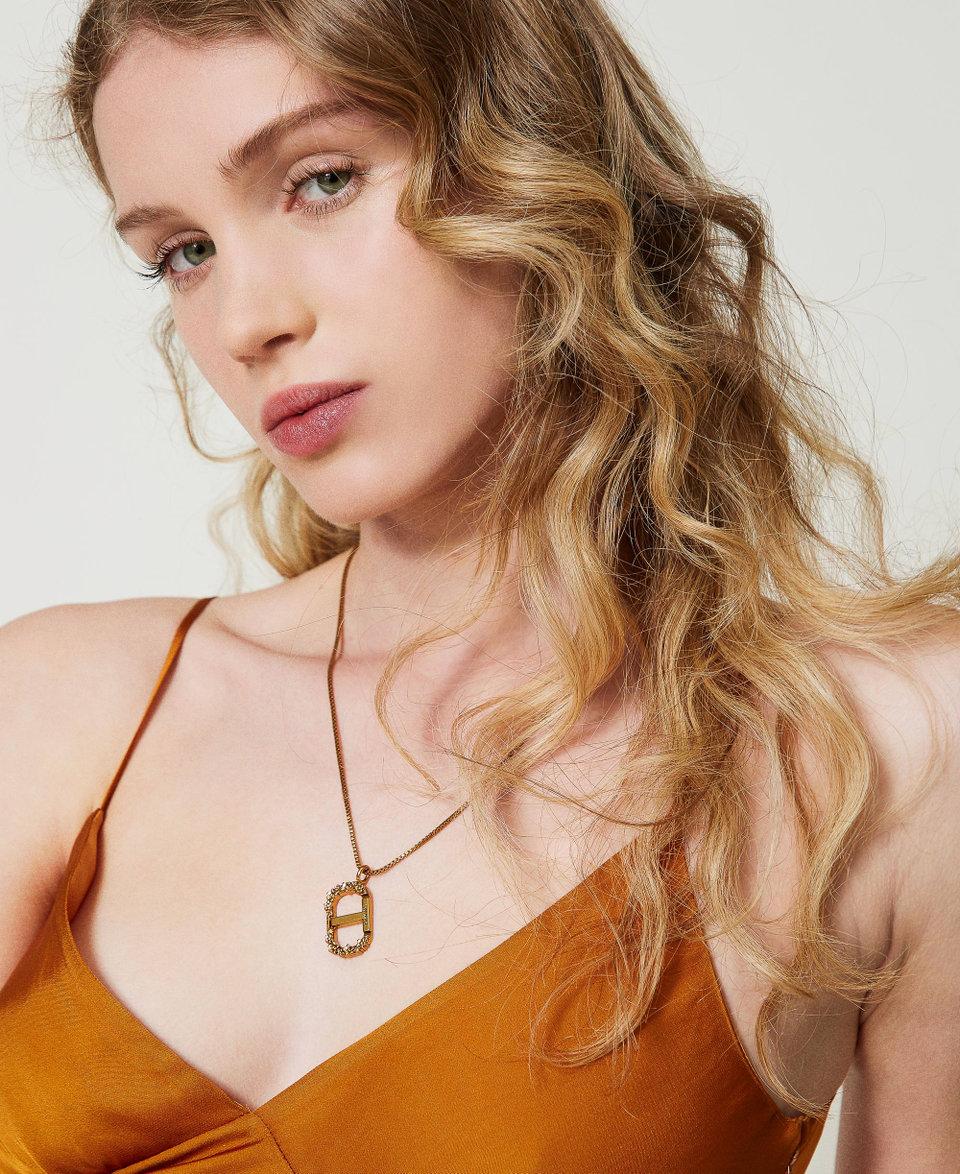 Twin Set Collana con Oval T floreale Shopping online
