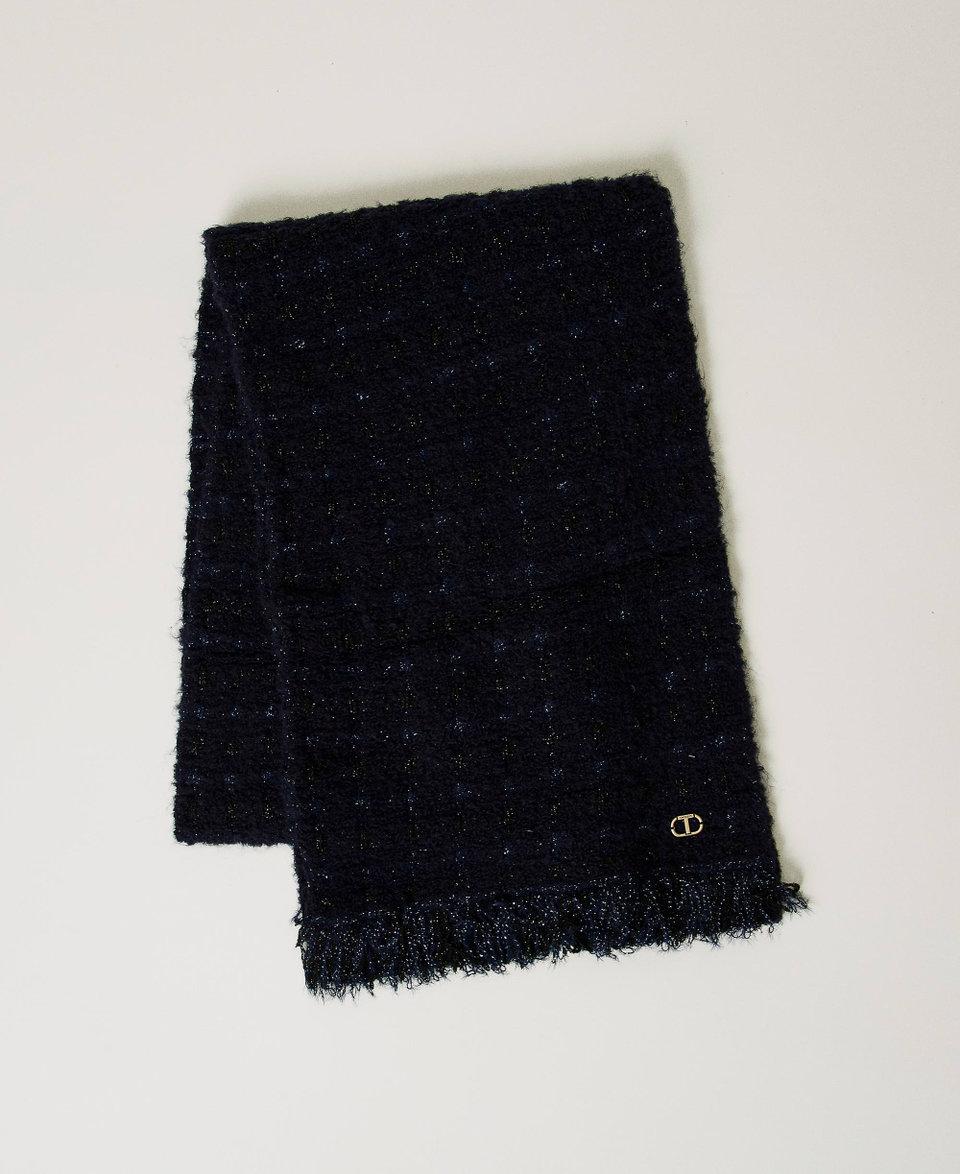 Twin Set Sciarpa in maglia con lurex e frange Offerta esclusiva