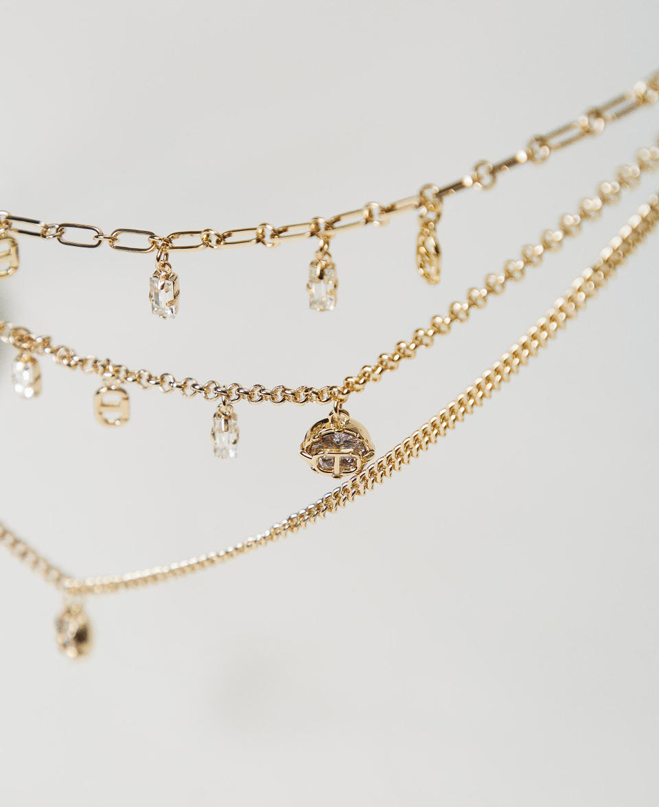 Twin Set Collana multifilo con pendenti Offerta San Valentino