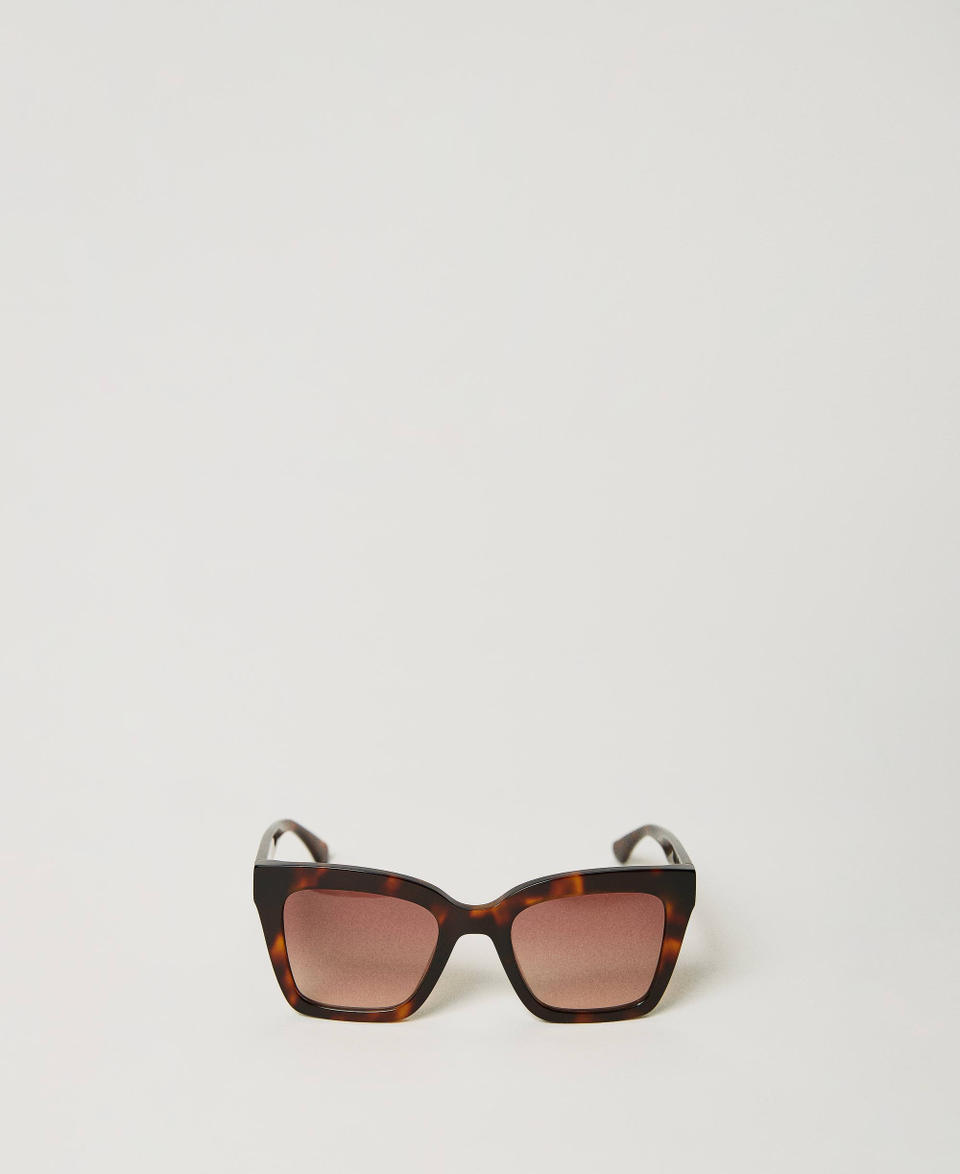 Twin Set Occhiali da sole squadrati tortoise Offerte esclusive