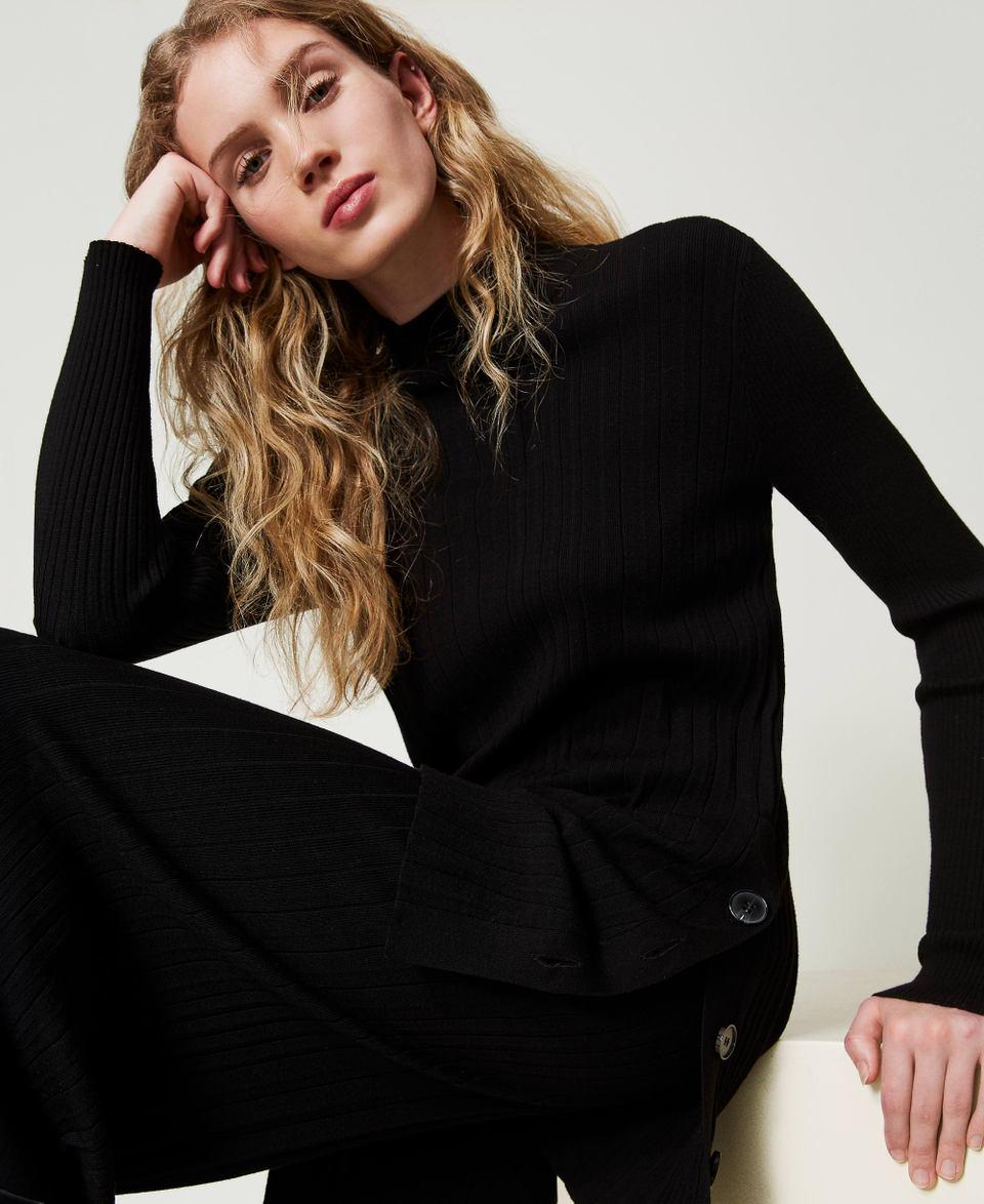 Twin Set Maxi maglia plissé con bottoni 50% di sconto per tempo limitato