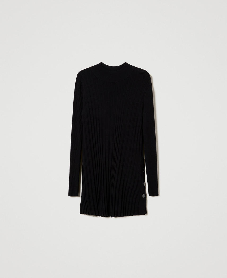 Twin Set Maxi maglia plissé con bottoni 50% di sconto per tempo limitato