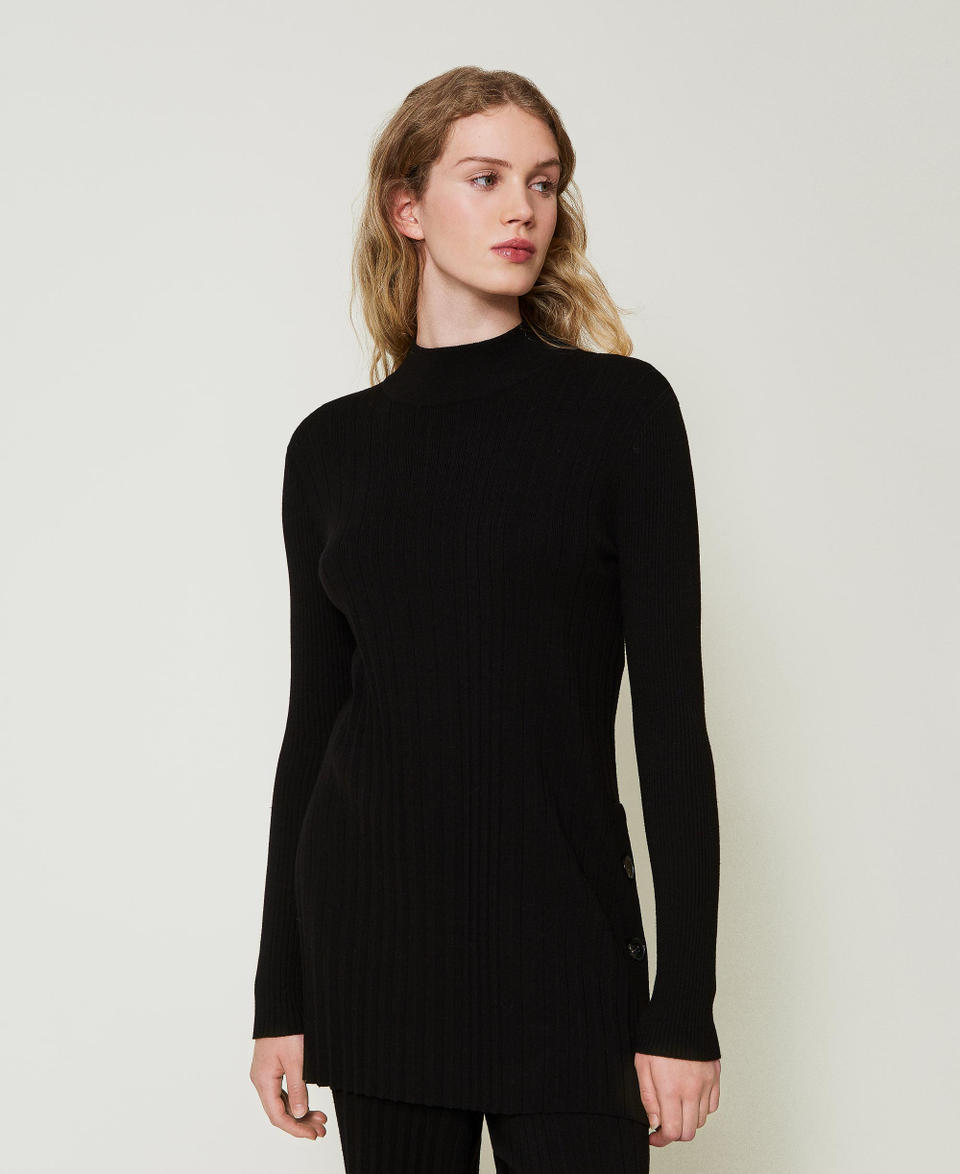 Twin Set Maxi maglia plissé con bottoni 50% di sconto per tempo limitato