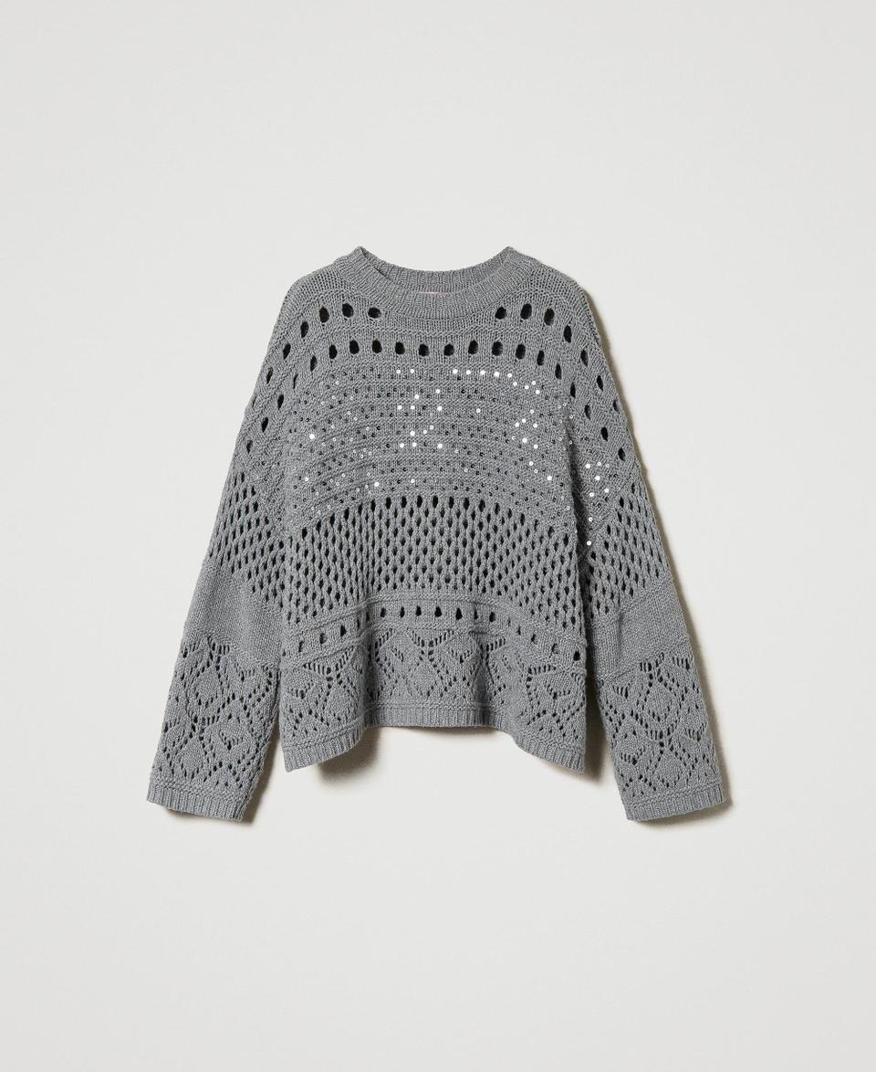 Twin Set Maglia in misto lana con paillettes Italia