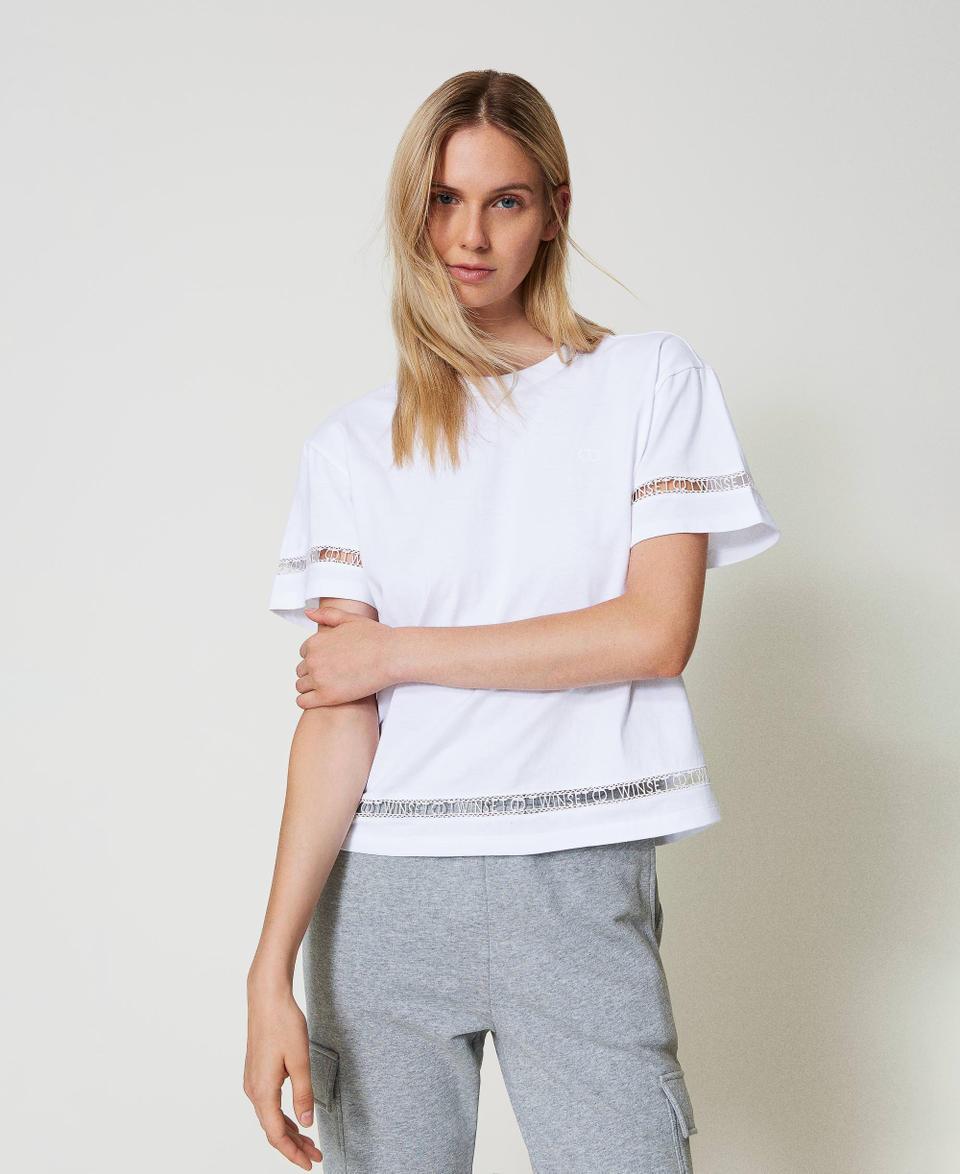 Twin Set T-shirt regular con logo ricamato In Linea