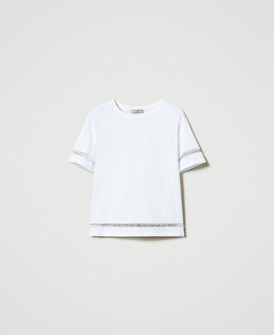 Twin Set T-shirt regular con logo ricamato In Linea
