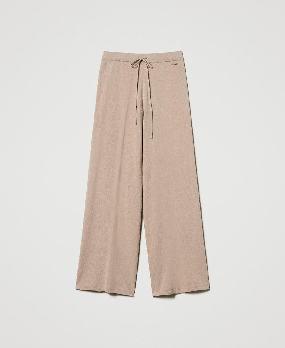 Twin Set Pantaloni a palazzo in maglia Nuovo