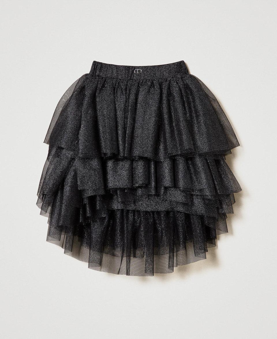 Twin Set Gonna a balze in tulle lurex Negozi Online