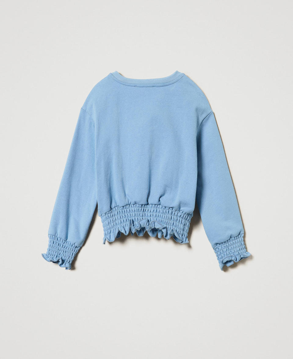 Twin Set Felpa girocollo con punto smock Economico
