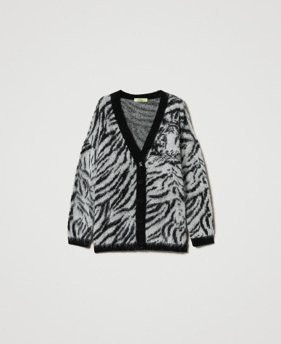 Twin Set Cardigan MYFO jacquard animalier Outlet