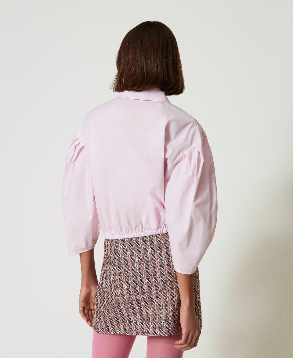 Twin Set Camicia boxy con cravattino Vendita Calda