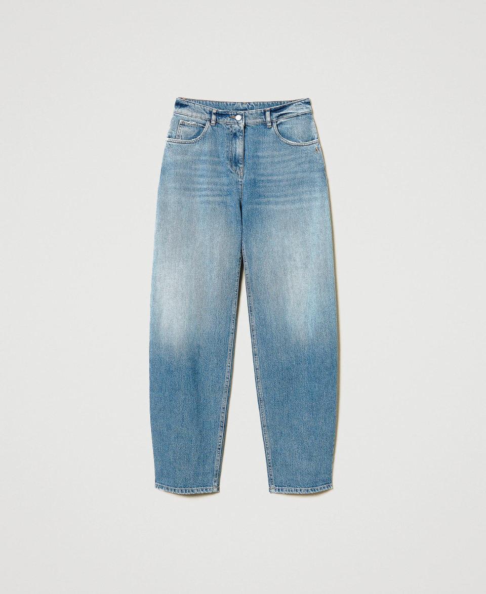 Twin Set Jeans carrot fit cinque tasche Sconto di tempo limitato