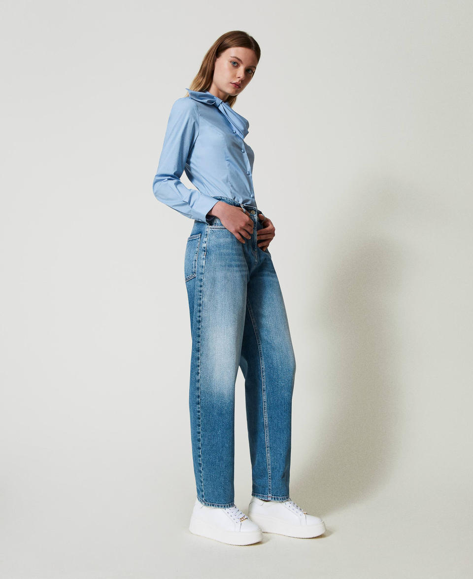 Twin Set Jeans carrot fit cinque tasche Sconto di tempo limitato