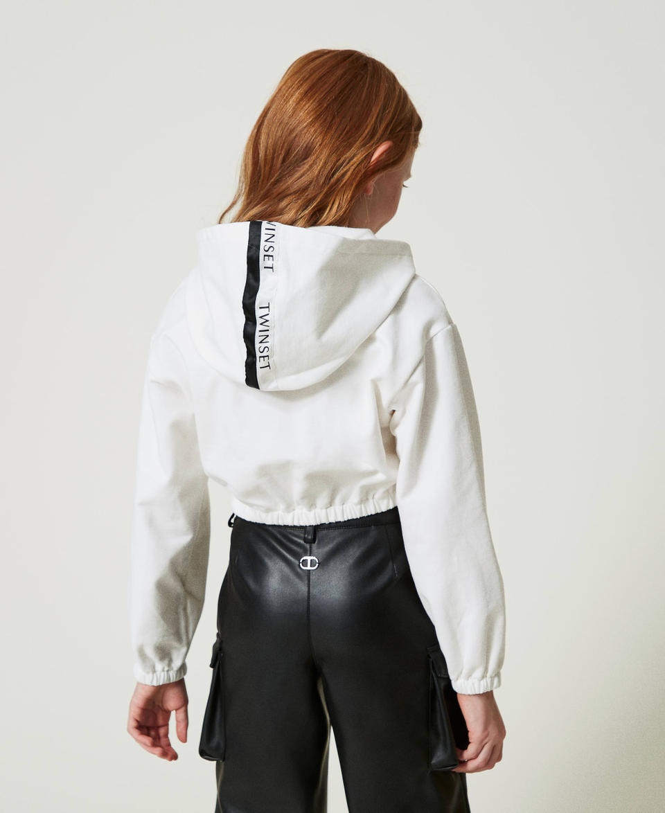 Twin Set Felpa con cappuccio e Oval T ricamato Shopping online