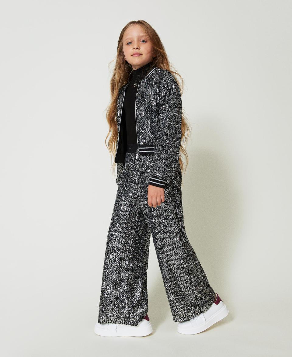 Twin Set Pantaloni a palazzo in full paillettes Cyber Monday