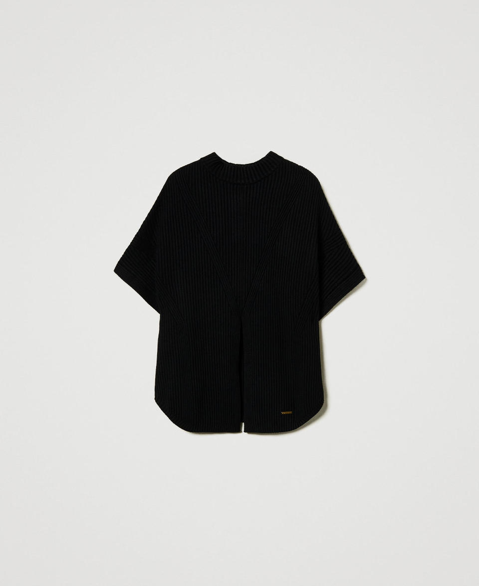 Twin Set Maglia a poncho a costine Offerte speciali