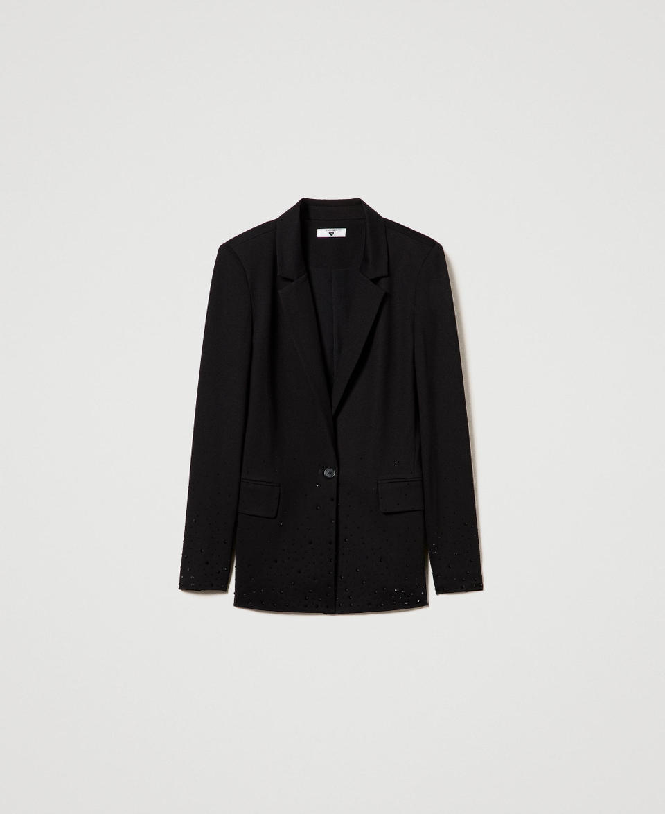 Twin Set Giacca blazer con strass dégradé Prezzo basso