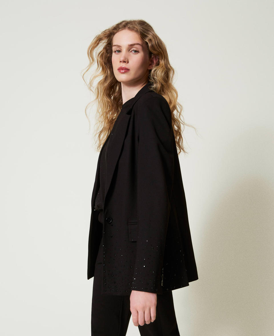 Twin Set Giacca blazer con strass dégradé Prezzo basso