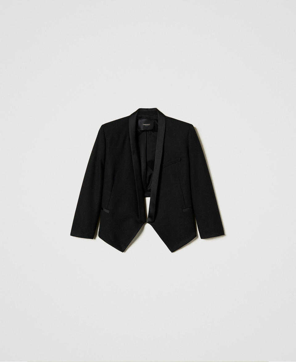 Twin Set Giacca blazer in serge misto lana Offerta speciale della fabbrica