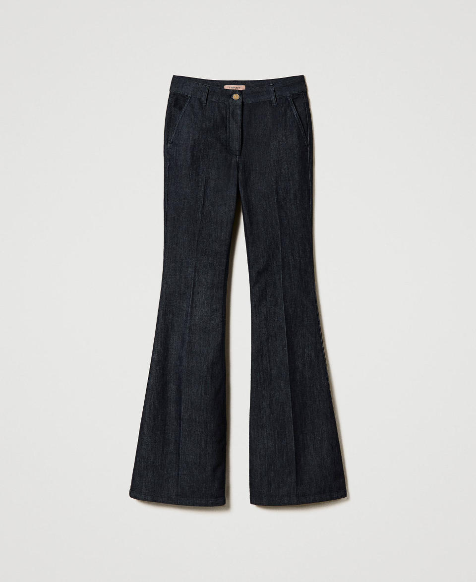 Twin Set Jeans flare con piega stirata Promozione