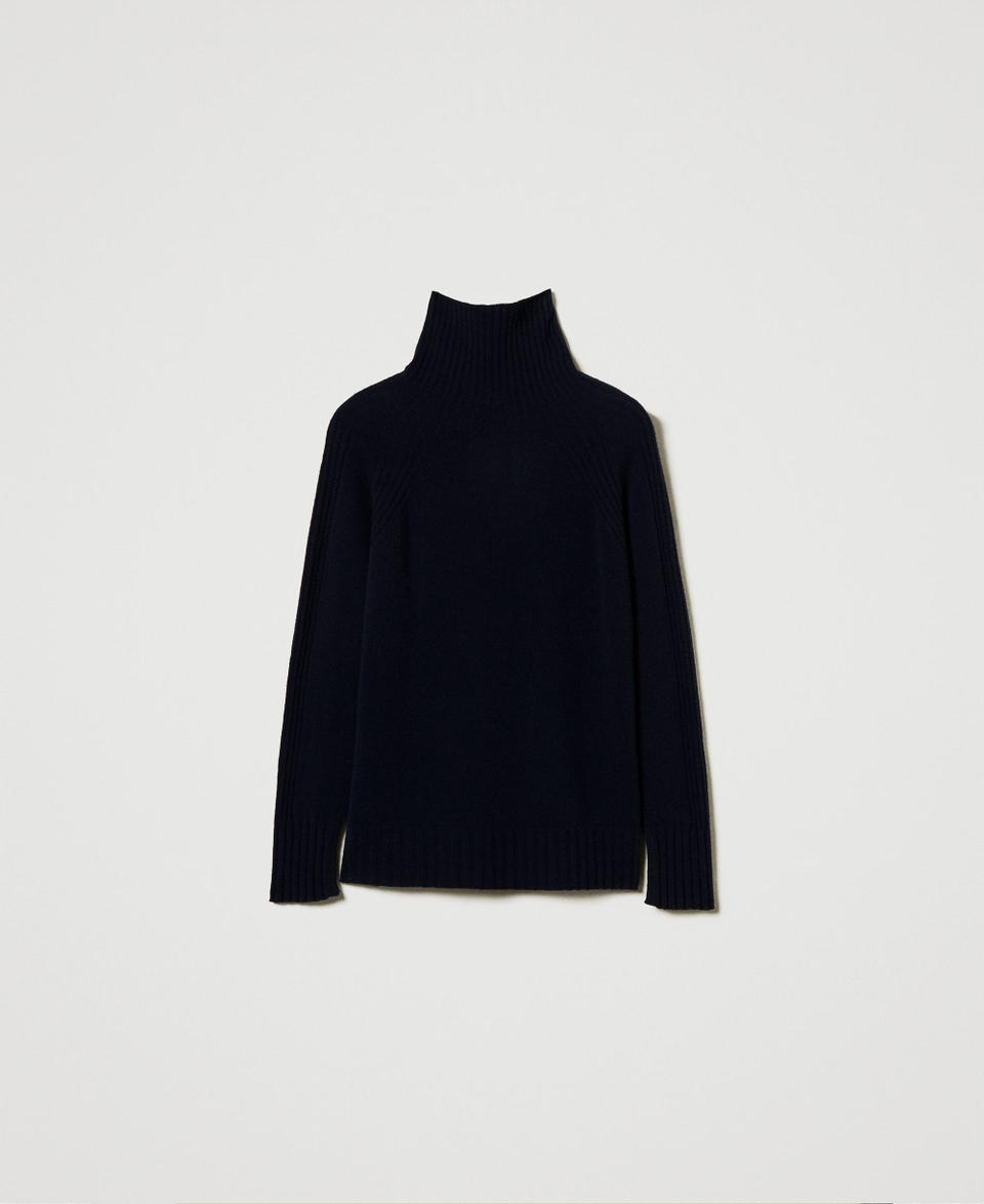 Twin Set Maglia dolcevita in lana e cashmere Consegna Veloce