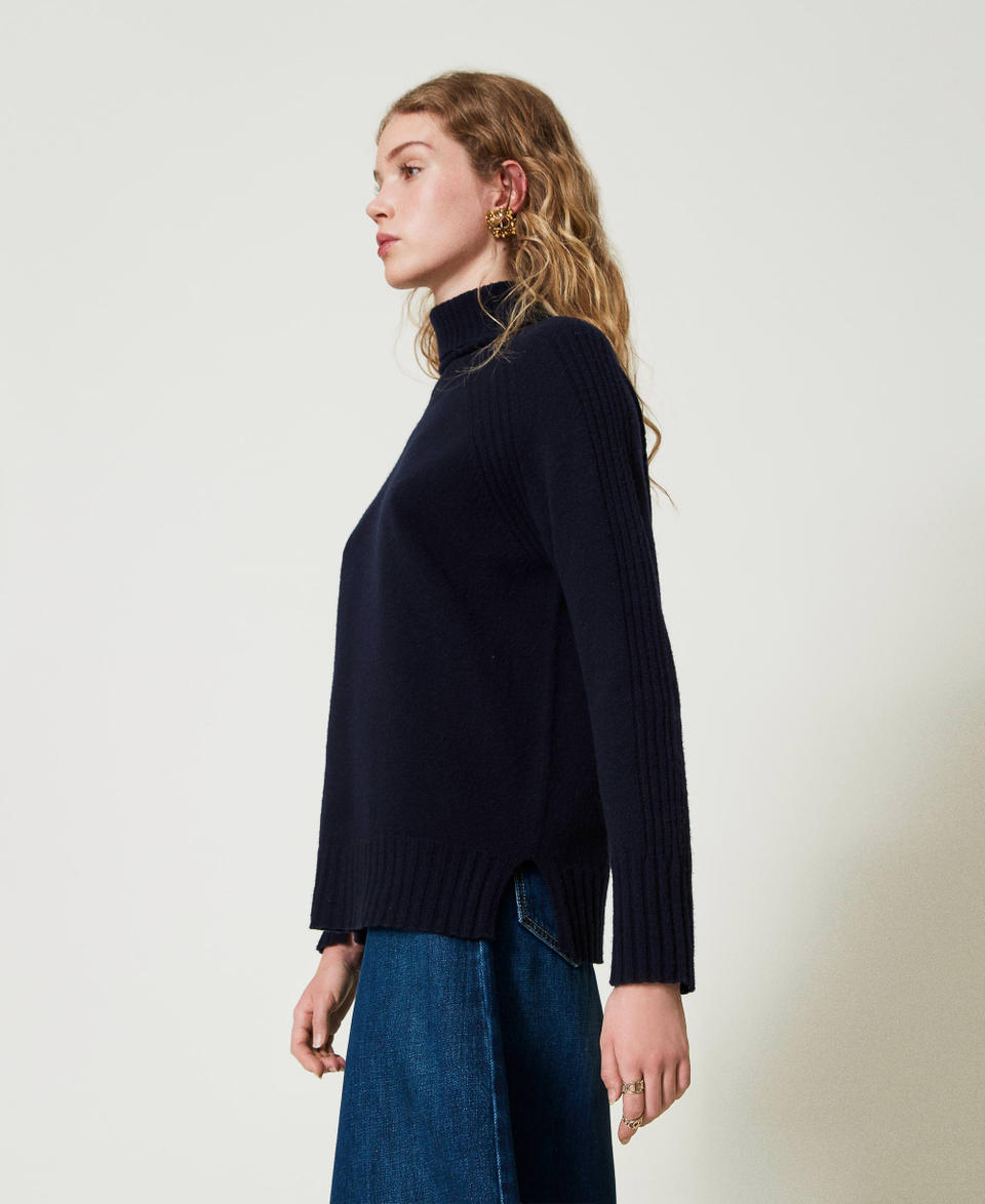 Twin Set Maglia dolcevita in lana e cashmere Consegna Veloce