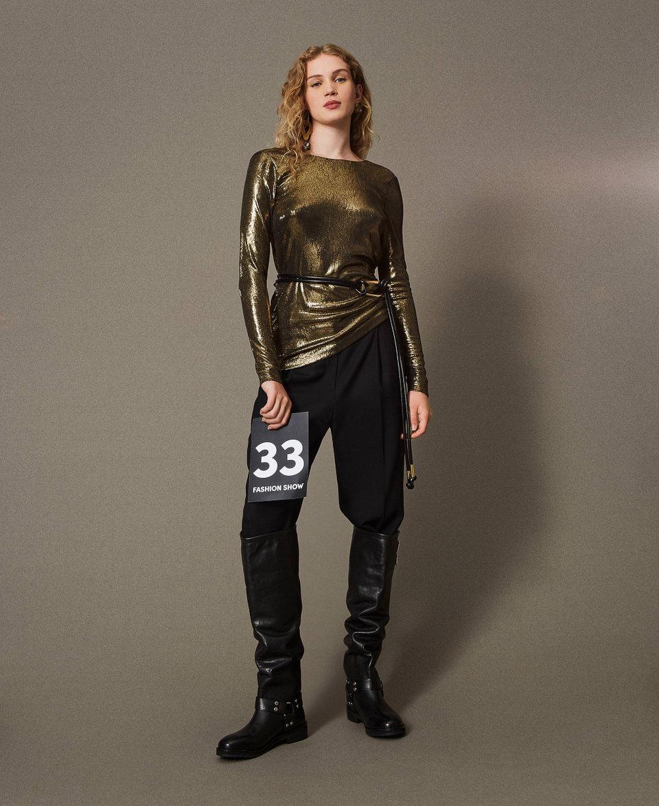 Twin Set Pantaloni in serge misto lana Prezzo Ridotto