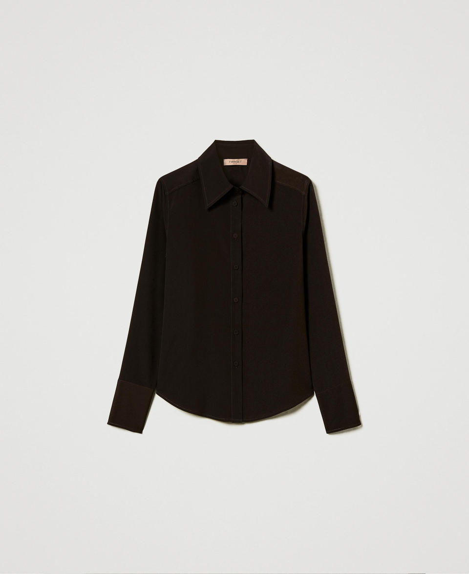Twin Set Camicia in crêpe de Chine Saldi