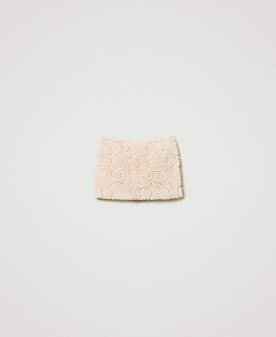 Twin Set Minigonna in faux fur con Oval T Offerte