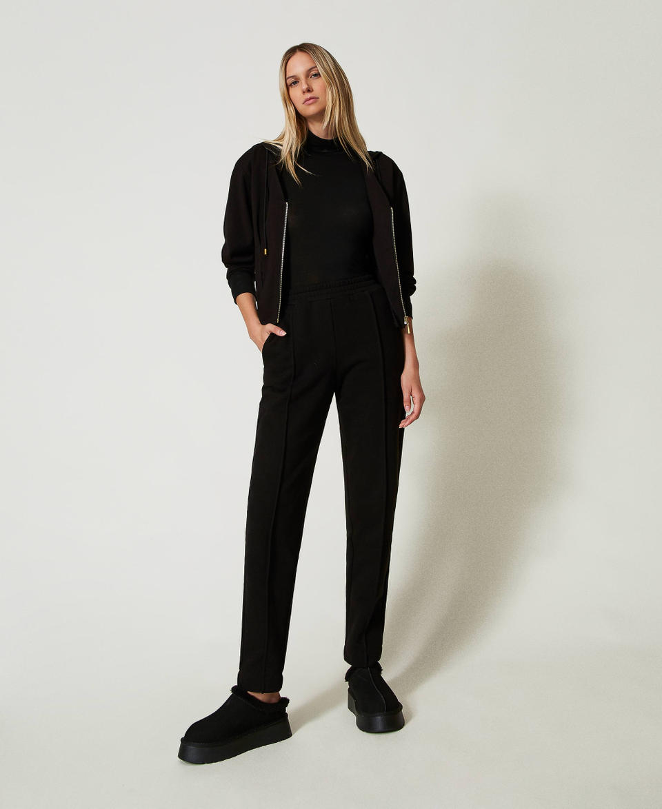 Twin Set Pantaloni a sigaretta in felpa Nuova
