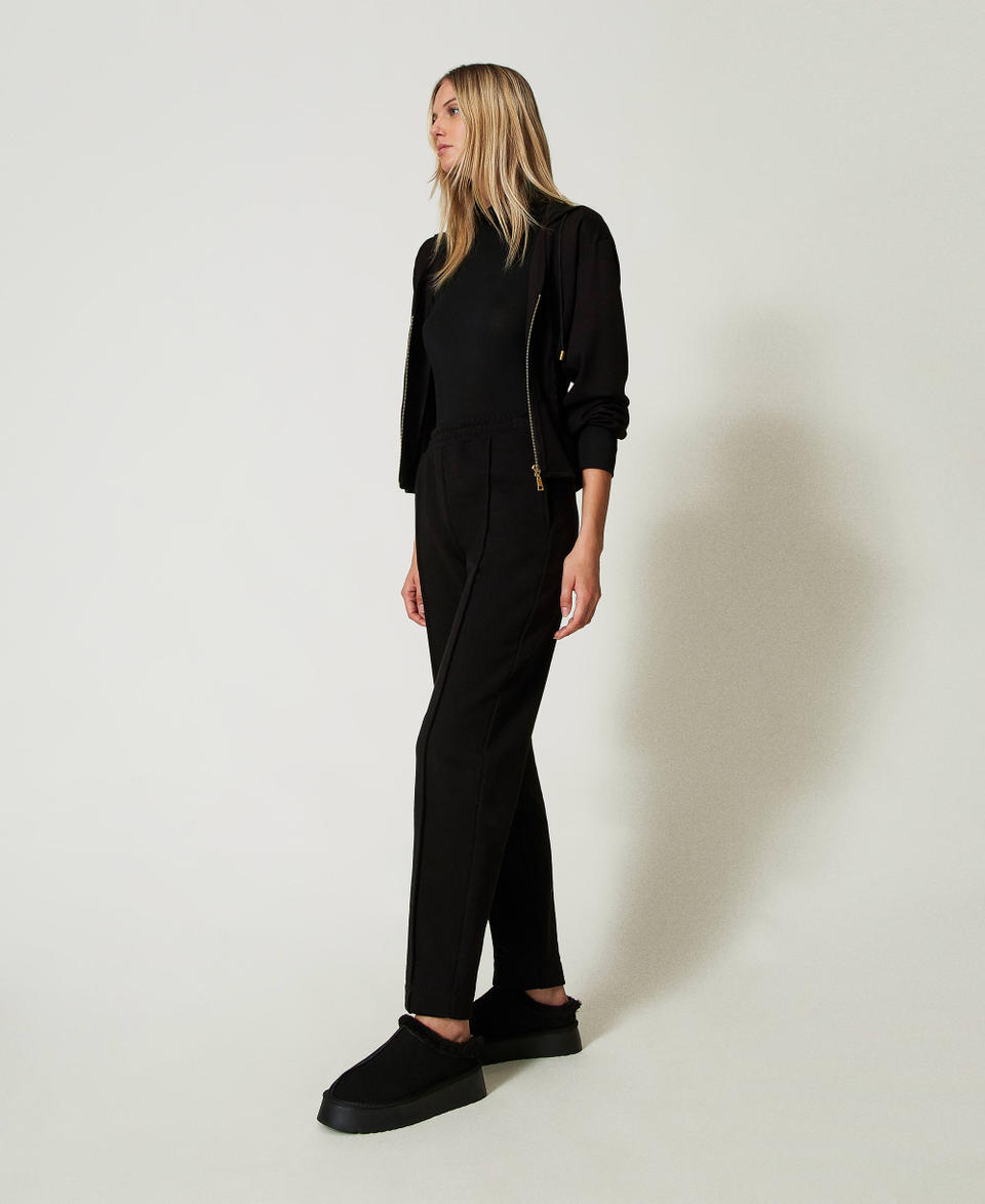 Twin Set Pantaloni a sigaretta in felpa Nuova