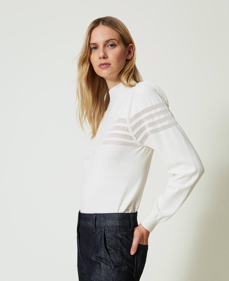 Twin Set Maglia lupetto con lavorazione Oval T Negozio online di fabbrica